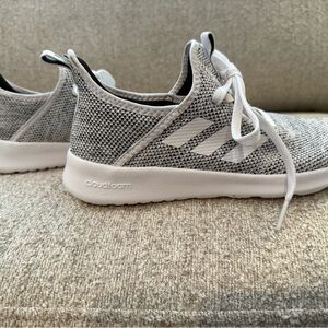 Gray and White Cloudfoam Sneakers